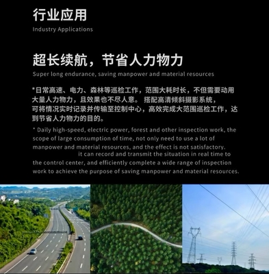 VTOL UAV Hybrid Fixed Wing UAV Industrial Transport Drone Autonomous Patrol Long Endurance Drone