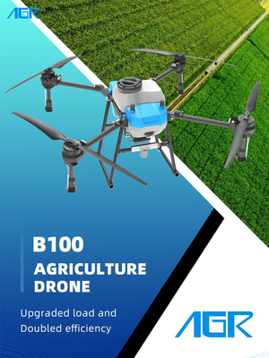 New Model B100 Automation Big Capacity and Durable Fuselage and Motor and Effectiveness Centrifugal Nozzle Spray Drone