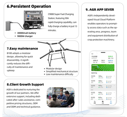 AGR Automation Drones for Agriculture for Sale Pesticide Spray Drone Reliable Drone for Agricultural Spraying